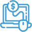 Pay per click advertising icon