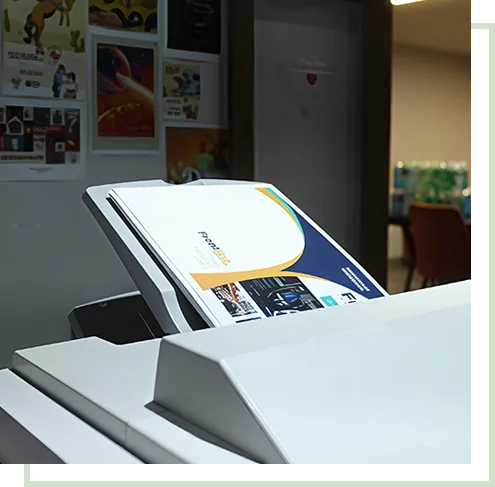 Document scanner in an office