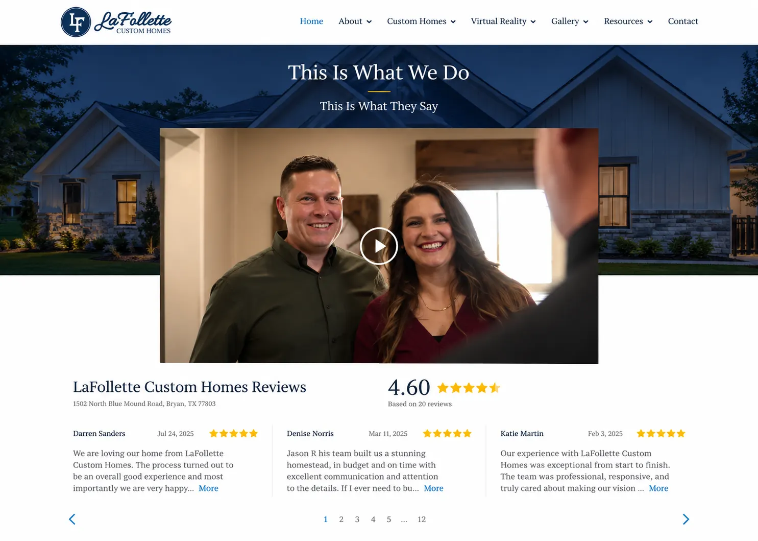 LaFollette Custom Homes Reviews
